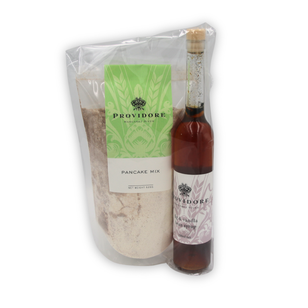 Pancake Mix & Fig and Vanilla Syrup Duo