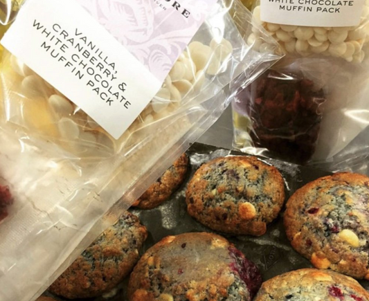 Vanilla, Cranberry & White Chocolate Muffin Pack