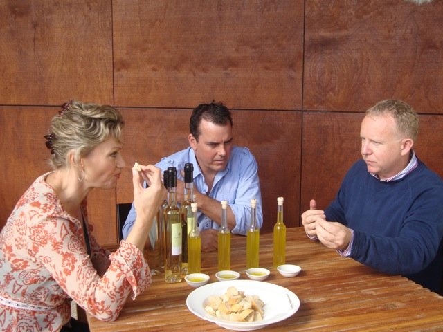 A unique experience. Tasting fresh organic olive oil, picked and pressed that same week.