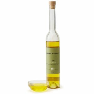 Lime infused extra virgin olive oil